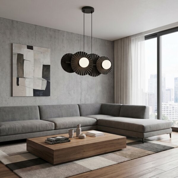 Lampadario a cavo UMBRA 4xG9/8W/230V nero
