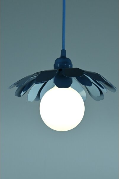 Bohemia-Design - Lampadario a sospensione con cavo 1xE27/60W/230V blu