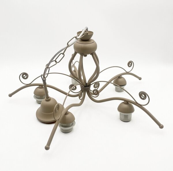 Brilagi - Lampadario a catena ANTICO MODERN 5xE27/60W/230V beige