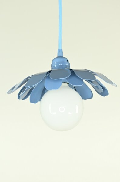 Bohemia-Design - Lampadario a sospensione con cavo 1xE27/60W/230V blu