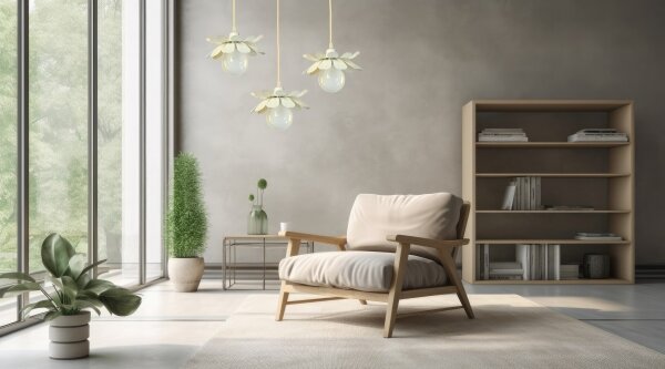 Bohemia-Design - Lampada a sospensione con cavo 1xE27/60W/230V crema