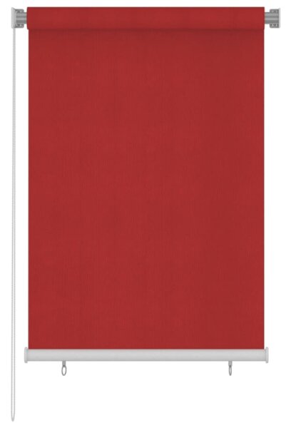 Tenda a Rullo per Esterni 100x140 cm Rossa HDPE