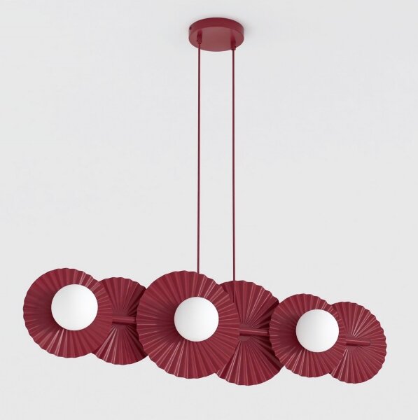 Lampadario a sospensione su cavo UMBRA 6xG9/8W/230V rosso