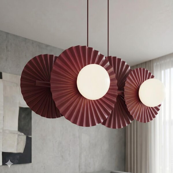 Lampadario a cavo UMBRA 4xG9/8W/230V rosso