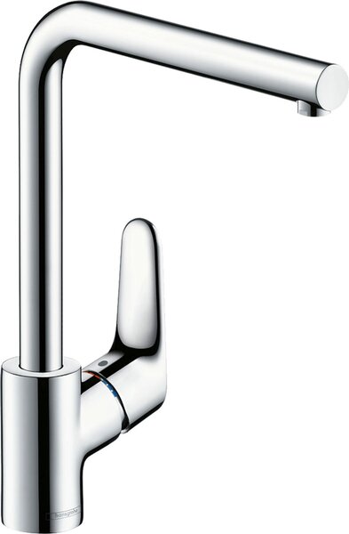 Miscelatore per lavello hansgrohe Focus con bocca girevole cromata, 1 pezzo