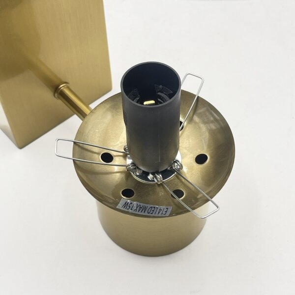 Lampada da parete SFERIO 1xE14/5W/230V ottone/beige fumé