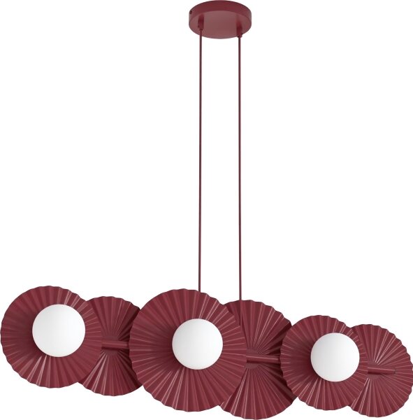 Lampadario a sospensione su cavo UMBRA 6xG9/8W/230V rosso