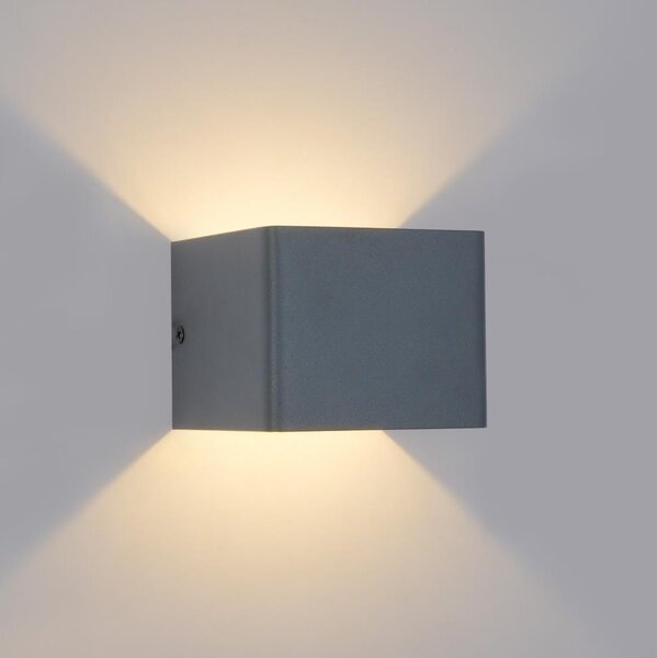 Brilagi - Applique da esterno a LED DONNANI LED/5W/230V 10 cm antracite IP44