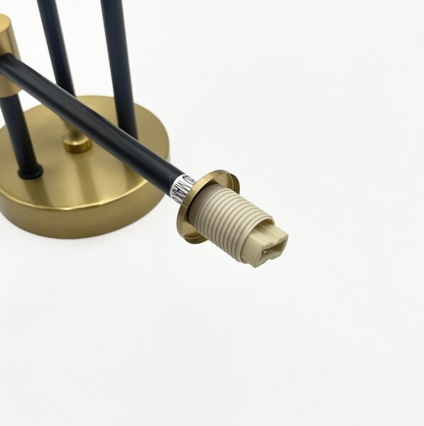Lampadario da soffitto a montaggio superficiale TESSA 6xG9/5W/230V ottone/nero fumé