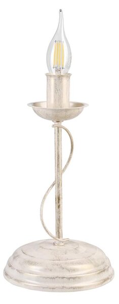 Lampada da tavolo ANTON 1xE14/60W/230V bianco patinato