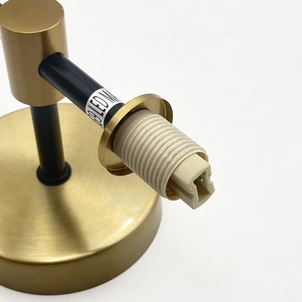 Lampada da parete TESSA 2xG9/5W/230V ottone/nero fumé