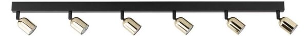 Faretto LED TOP 6xGU10/10W/230V nero/oro