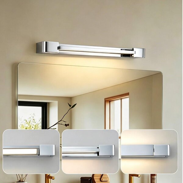 Brilagi - Illuminazione LED per specchi da bagno AQUA LINE LED/12W/230V 45 cm IP44 finitura cromata lucida