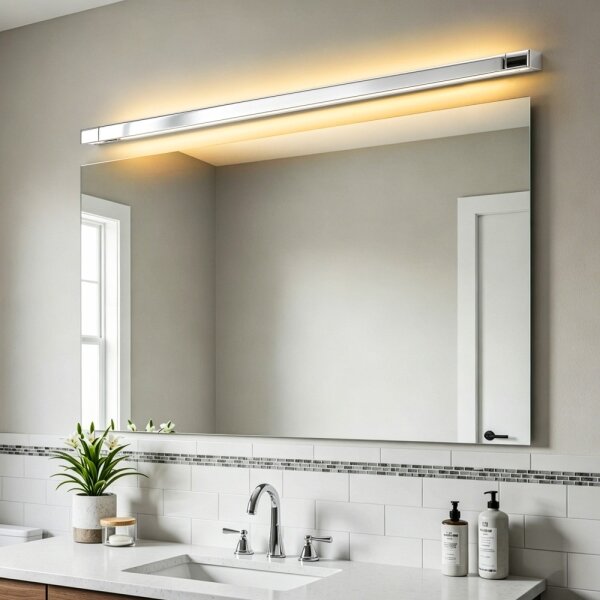Brilagi - Illuminazione LED per specchio da bagno AQUA LINE LED/36W/230V 120 cm IP44 cromato lucido