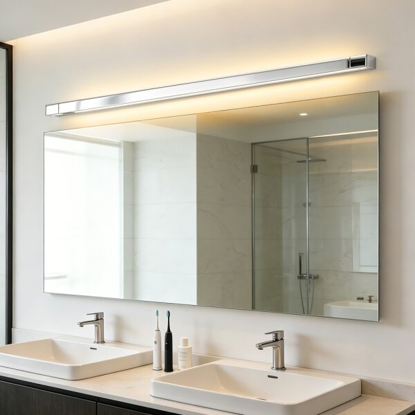 Brilagi - Illuminazione LED per specchio da bagno AQUA LINE LED/36W/230V 120 cm IP44 cromato lucido