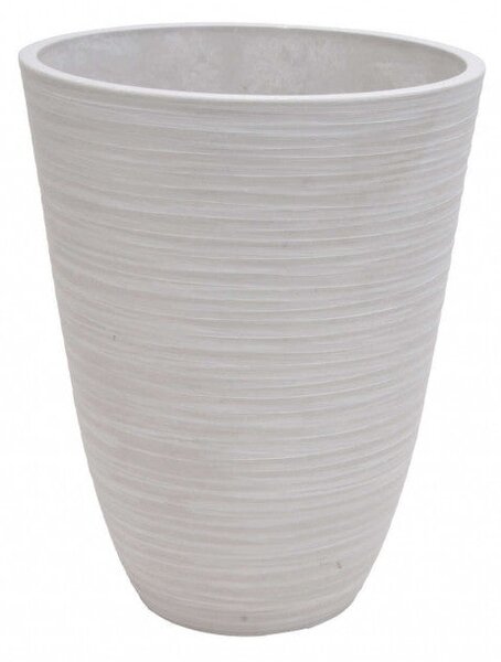 Vaso Piccolo Anemone Ø25,5x32,5 cm in Fibra sintetica Bianco
