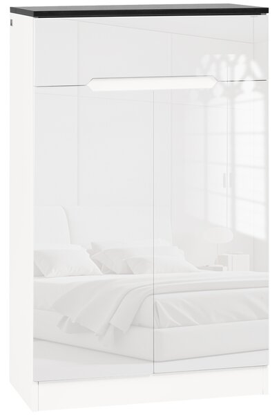 HOMCOM Armadio Scarpiera Slim da 12 Paia per Ingressi e Corridoi con 3Ripiani Regolabili e Cassetto, in Truciolato Bianco, 60x32x100 cm|Aosom Italy