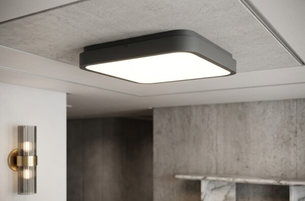 Brilagi - Plafoniera LED per bagno ZENNA LED/24W/230V 34,5x34,5 cm IP44 antracite