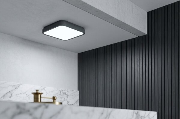 Brilagi - Plafoniera LED per bagno ZENNA LED/24W/230V 34,5x34,5 cm IP44 antracite