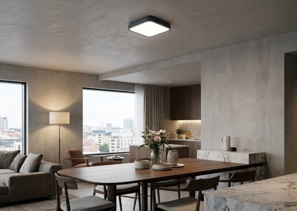 BRILAGI - Plafoniera LED per bagno ZENNA LED/18W/230V 28,5x28,5 cm IP44 antracite