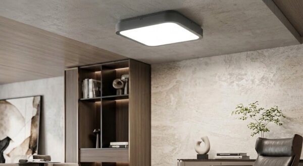 Brilagi-LED Plafoniera per bagno con sensore ZENNA LED/18W/230V 28,5x28,5 cm IP44 antracite