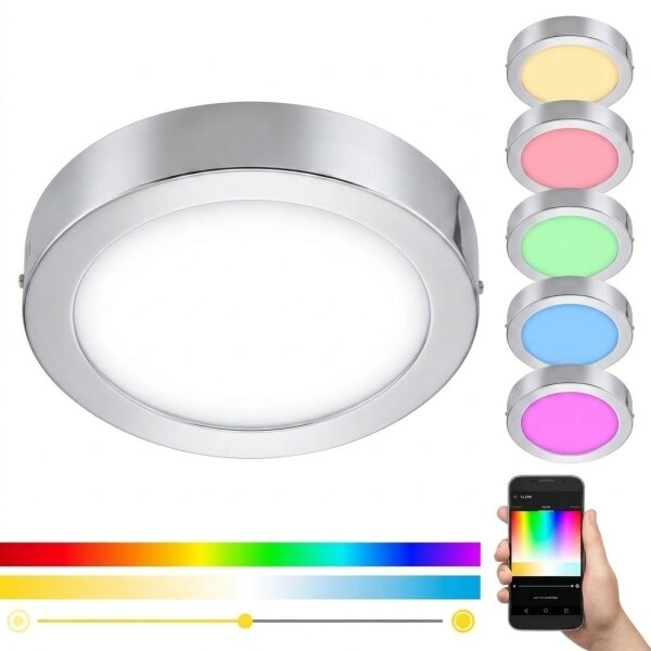 Eglo 33667-LED RGBW Lampada da bagno dimmerabile FUEVA-C 21W/230V diametro 30cm