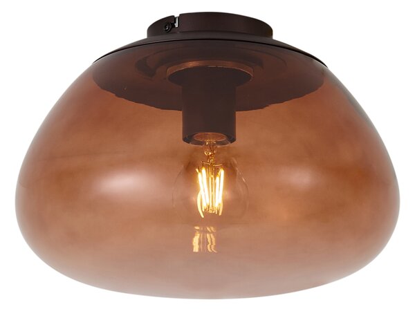 Plafoniera di design marrone con vetro marrone - Giselle