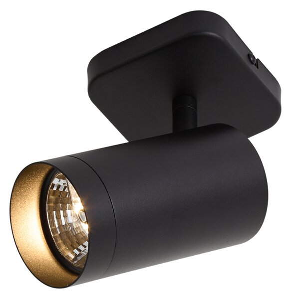 Plafoniera moderna nera GU10 70mm - Jeana Luxe