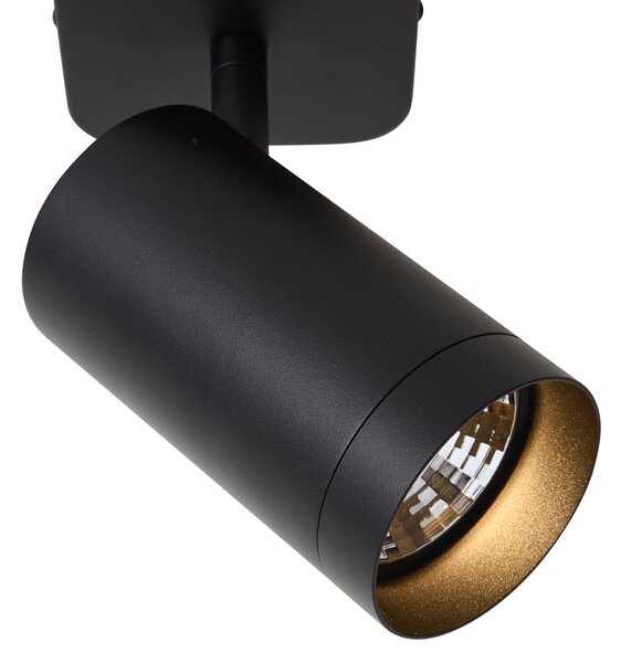 Plafoniera moderna nera GU10 70mm - Jeana Luxe