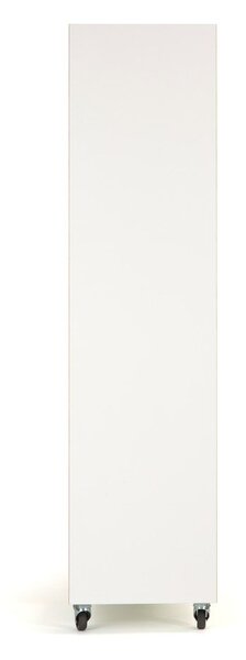 Libreria bianca con bordo in legno 140x143 cm Southbury - Woodman