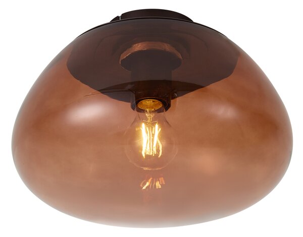 Plafoniera di design marrone con vetro marrone - Giselle