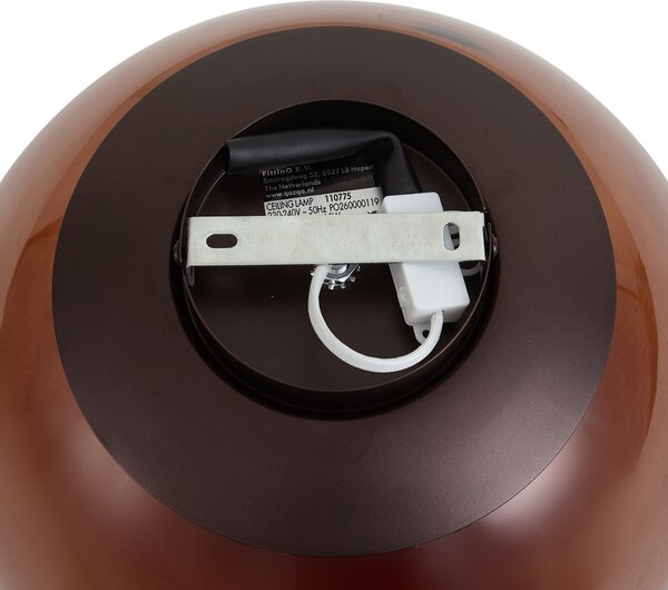 Plafoniera di design marrone con vetro marrone - Giselle