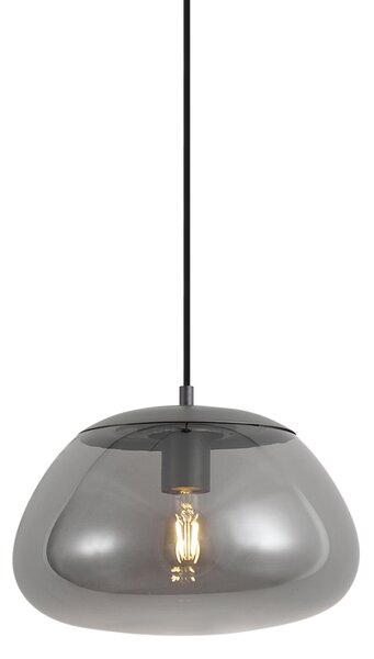 Lampada a sospensione retrò canna di fucile con vetro fumé - Giselle