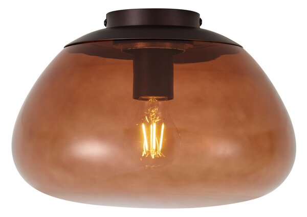 Plafoniera di design marrone con vetro marrone - Giselle