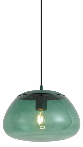 Lampada a sospensione retrò verde con vetro verde - Giselle