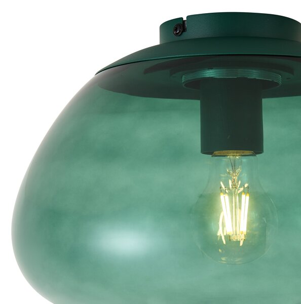 Plafoniera di design verde con vetro verde - Giselle
