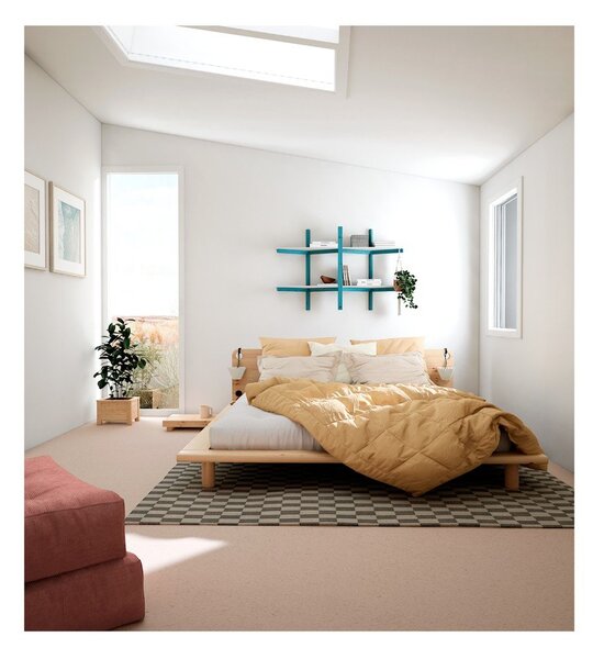 Letto matrimoniale in legno di pino con griglia 160x200 cm Peek - Karup Design