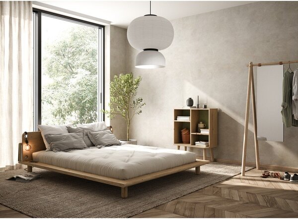 Letto matrimoniale in legno di pino con griglia 160x200 cm Peek - Karup Design