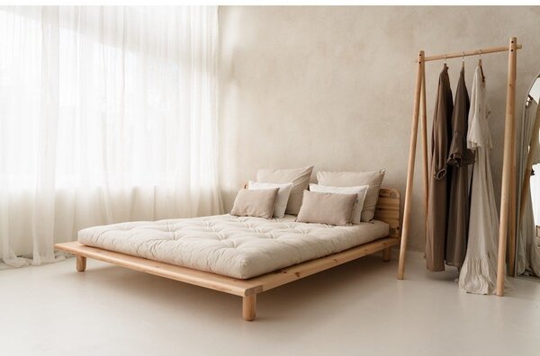 Letto matrimoniale in legno di pino con griglia 160x200 cm Peek - Karup Design