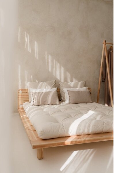Letto matrimoniale in legno di pino con griglia 160x200 cm Peek - Karup Design