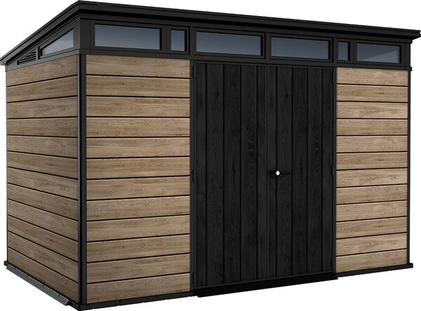 KETER Pent Signature Casetta da giardino orizzontale 11x7, 342 x 226 x 216 cm, frassino KETER 259823