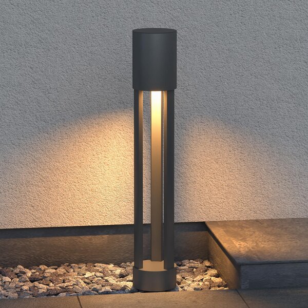 Doporro Lampione da Giardino 3000K, Luminoso da Giardino IP65 Paletti Esterni Led 10W ŠÕ12xH70 cm in Alluminio per Giardini, Parchi, Aree Residenziali e Ingressi NeoForge, Grigio Scuro
