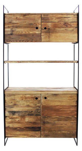 PINUS BLACK - credenza in pino riciclato