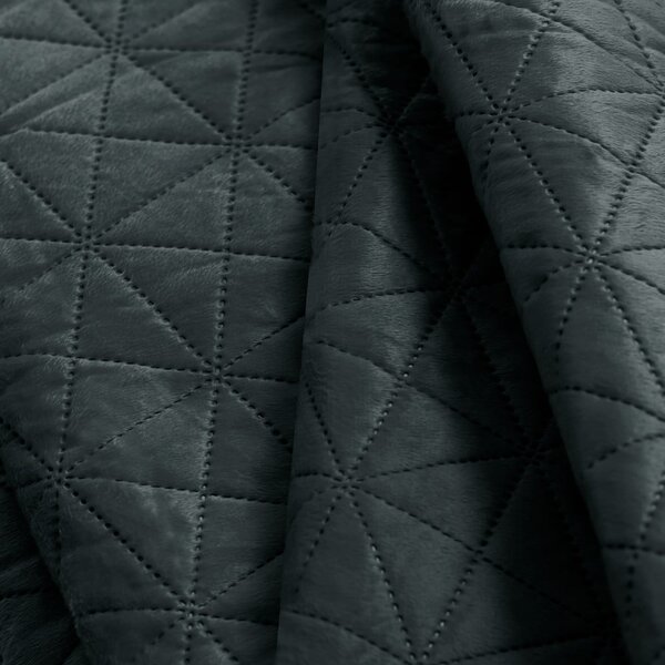 Copriletto grigio scuro Grafite, 220 x 240 cm Laila - AmeliaHome