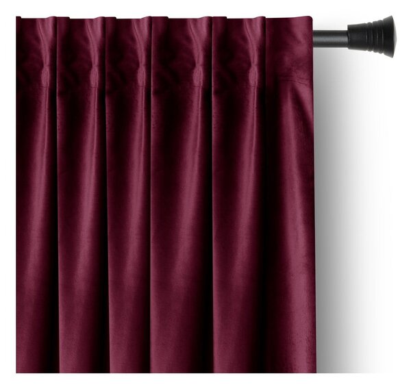 Tenda parzialmente oscurante burgundy in velluto 140x245 cm Pleat – Restilo