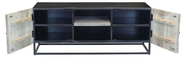 SPIRAL - porta tv legno e ferro