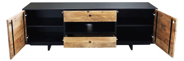 PINUS BLACK - porta tv in pino riciclato