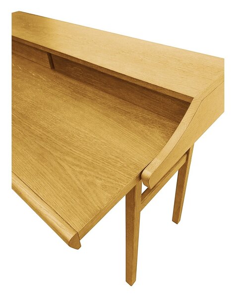 Scrivania in stile segreteria con effetto rovere 44x115 cm Carteret – Woodman