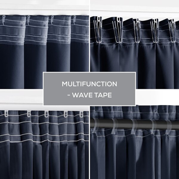 Tenda parzialmente oscurante blu scuro 140x270 cm Kierra – Restilo