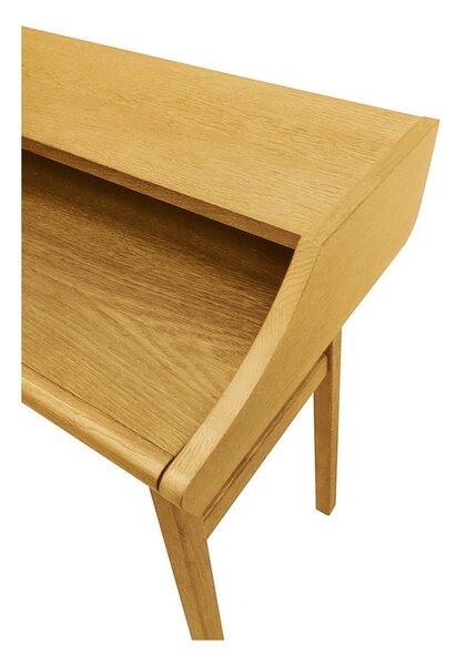 Scrivania in stile segreteria con effetto rovere 44x115 cm Carteret – Woodman
